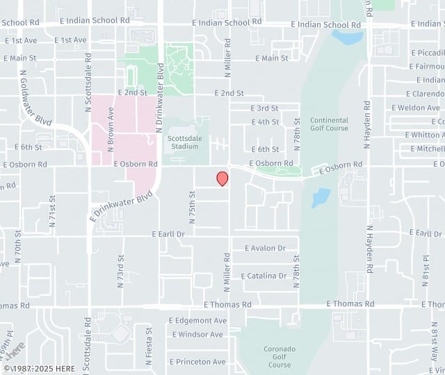 Location Map: 7545 E Angus Dr Scottsdale, AZ 85251